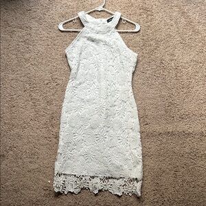 Elegant White Lace Dress